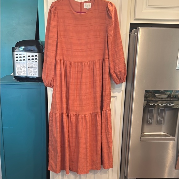 Dainty Jewells Savannah Skies Burnt Orange Dress size medium - Picture 3 of 5